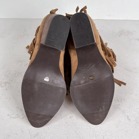 Coconuts by Matisse Boots Womens 10 Logan Western Fringe Booties - Picture 4 of 7